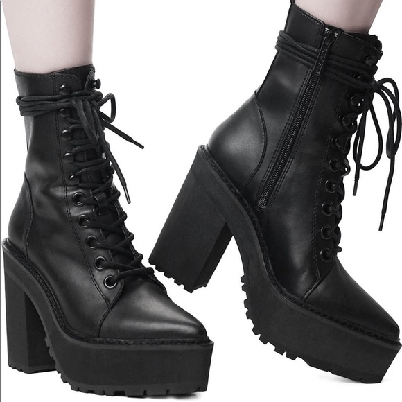 ❌SOLD❌ Killstar Salem City Boots US8 🖤 - Picture 2 of 16